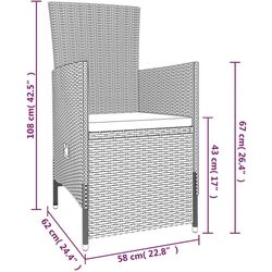 Set mobilier de grădină VidaXL 3099465 (Beige) Thumb