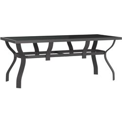 Set mobilier de gradina VidaXL 3102921 (Black/Grey) Thumb