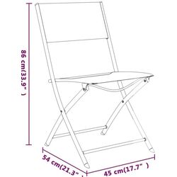 Set mobilier de gradina VidaXL 3102921 (Black/Grey) Thumb