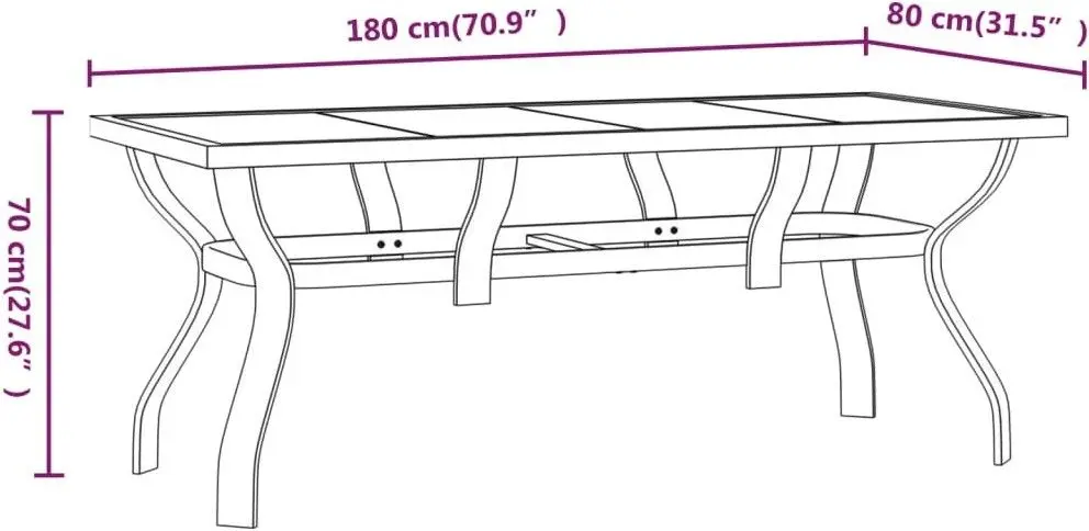 Set mobilier de gradina VidaXL 3102921 (Black/Grey)