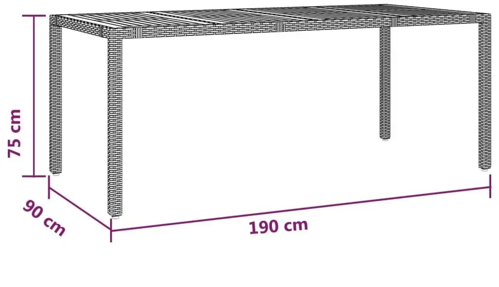 Set mobilier de gradina VidaXL 3157543 (Grey/Dark Grey)