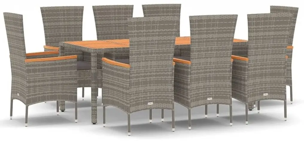 Set mobilier de gradina VidaXL 3157543 (Grey/Dark Grey)