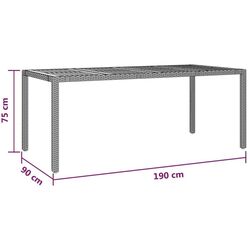 Set mobilier de gradina VidaXL 3157544 (Grey/Dark Grey) Thumb