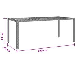 Set mobilier de gradina VidaXL 3157552 (Grey/Grey Dark) Thumb