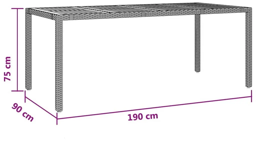 Set mobilier de gradina VidaXL 3157552 (Grey/Grey Dark)