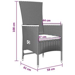 Set mobilier de gradina VidaXL 3157552 (Grey/Grey Dark) Thumb
