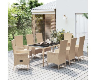 Set mobilier de gradina VidaXL 3157571 (Cream/Beige)