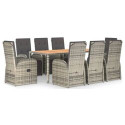 Set mobilier de gradina VidaXL 3157596 (Grey/Dark Grey) Thumb