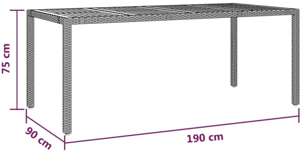Set mobilier de gradina VidaXL 3157596 (Grey/Dark Grey)