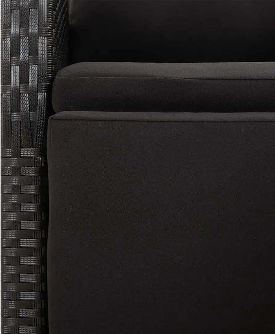 Set mobilier de gradina VidaXL 3157611 (Black/Natural)