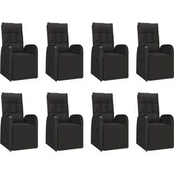 Set mobilier de gradina VidaXL 3157611 (Black/Natural) Thumb