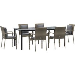 Set mobilier de gradina VidaXL 3185117 (Black/Grey) Thumb