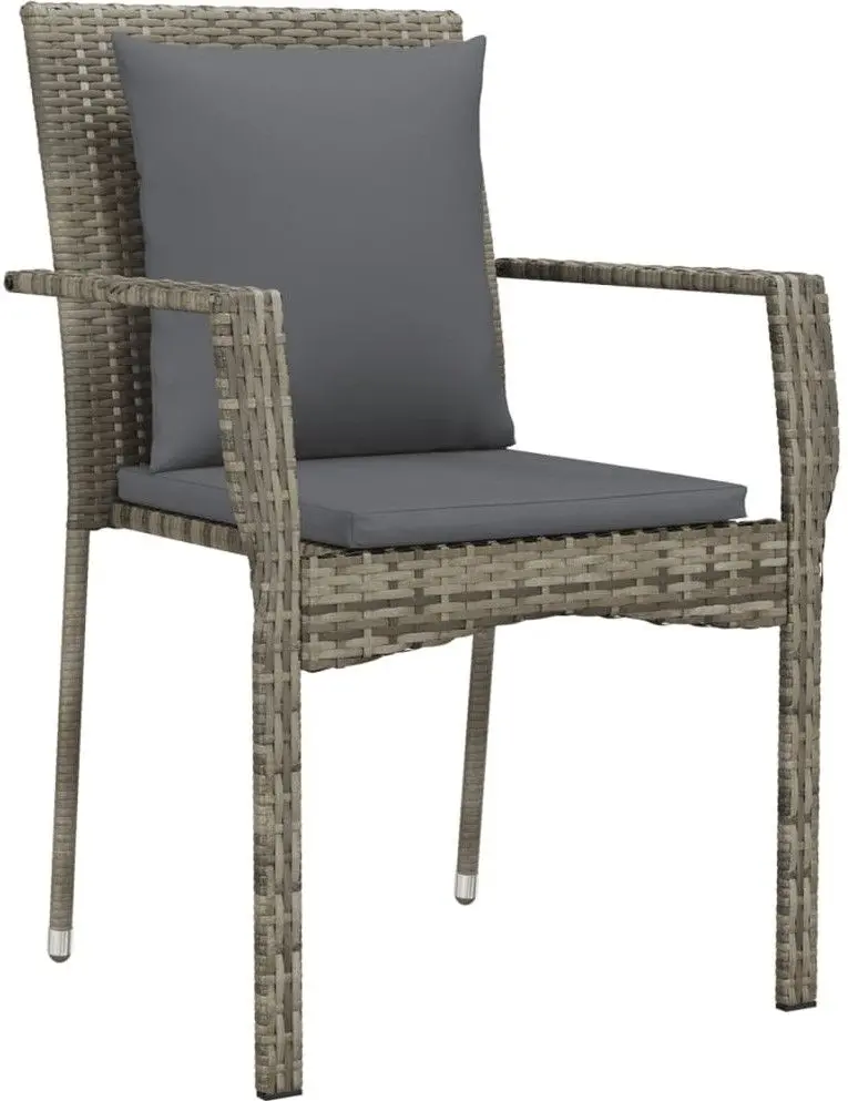 Set mobilier de gradina VidaXL 3185117 (Black/Grey)