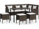 Set mobilier de grădină VidaXL 318577 (Brown/White)