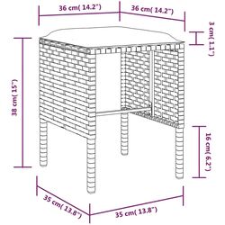 Set mobilier de grădină VidaXL 318577 (Brown/White) Thumb