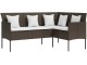 Set mobilier de grădină VidaXL 318577 (Brown/White)