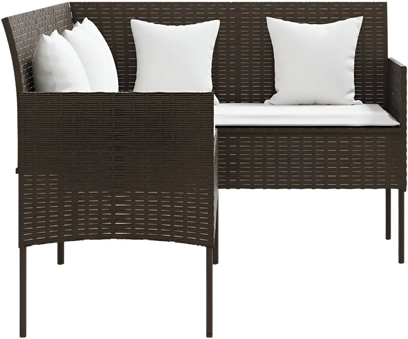 Set mobilier de grădină VidaXL 318577 (Brown/White)