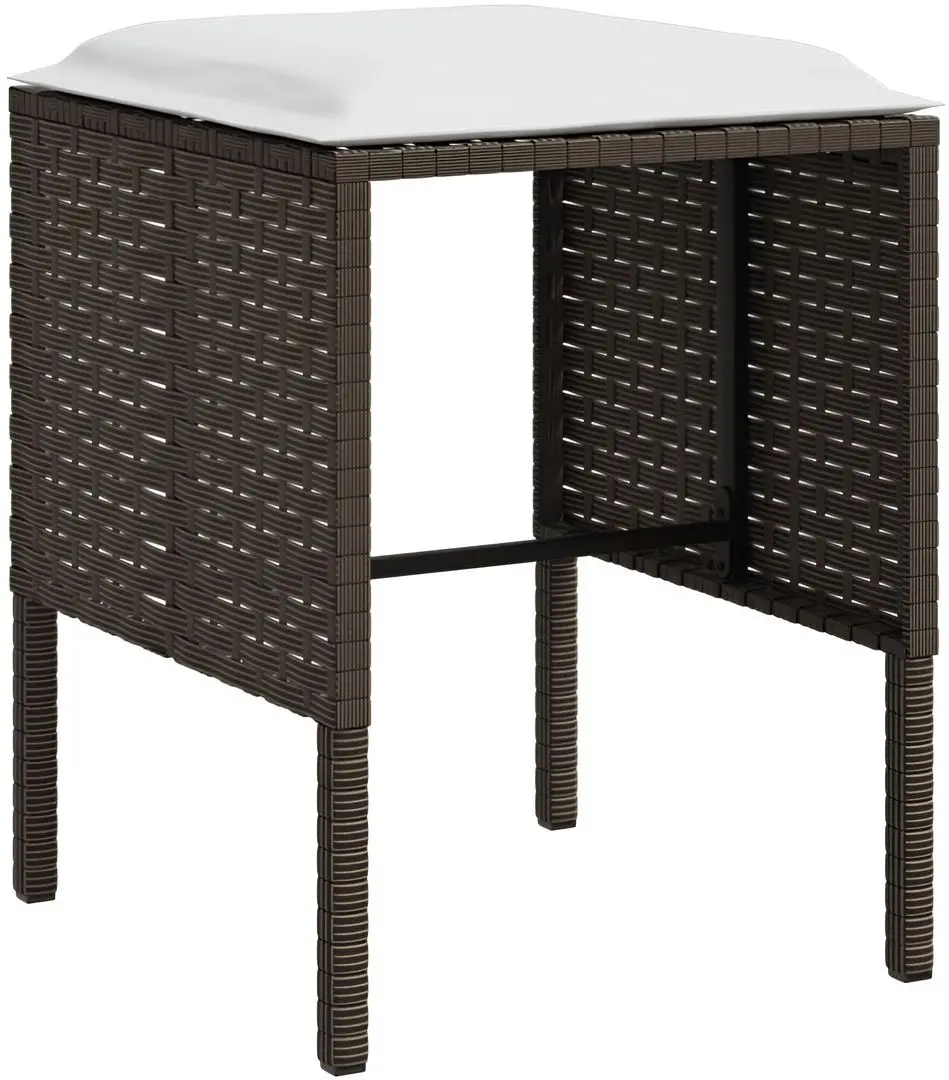 Set mobilier de grădină VidaXL 318577 (Brown/White)