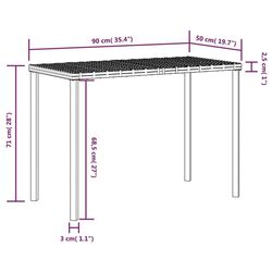 Set mobilier de gradina VidaXL 318578 (Black/White) Thumb