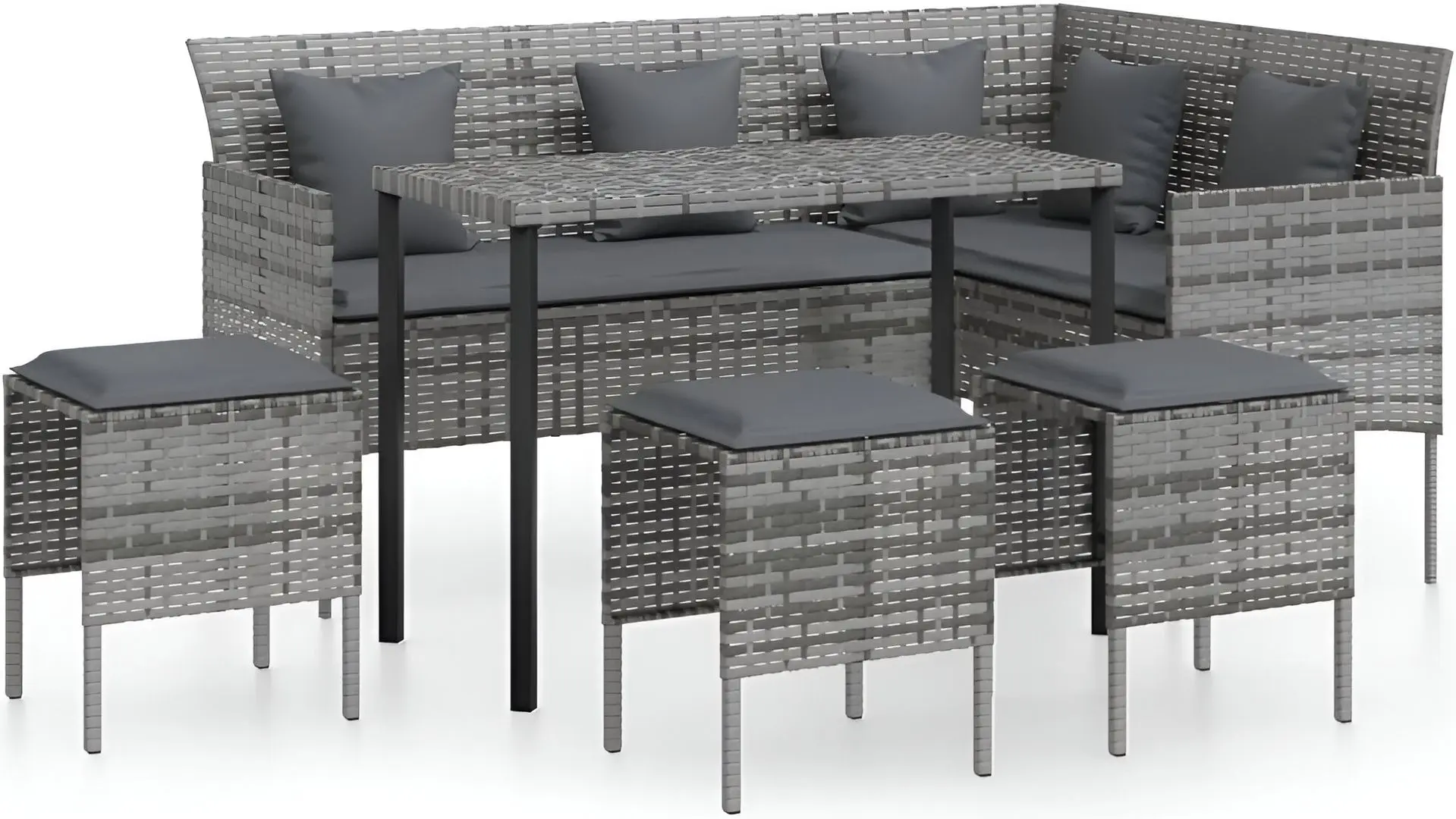 Set mobilier de grădină VidaXL 318579 (Grey) - 2