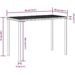 Set mobilier de grădină VidaXL 318579 (Grey) Thumb