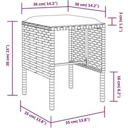 Set mobilier de grădină VidaXL 318579 (Grey) Thumb