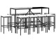 Set mobilier de gradina VidaXL 3187639 (Black/White)