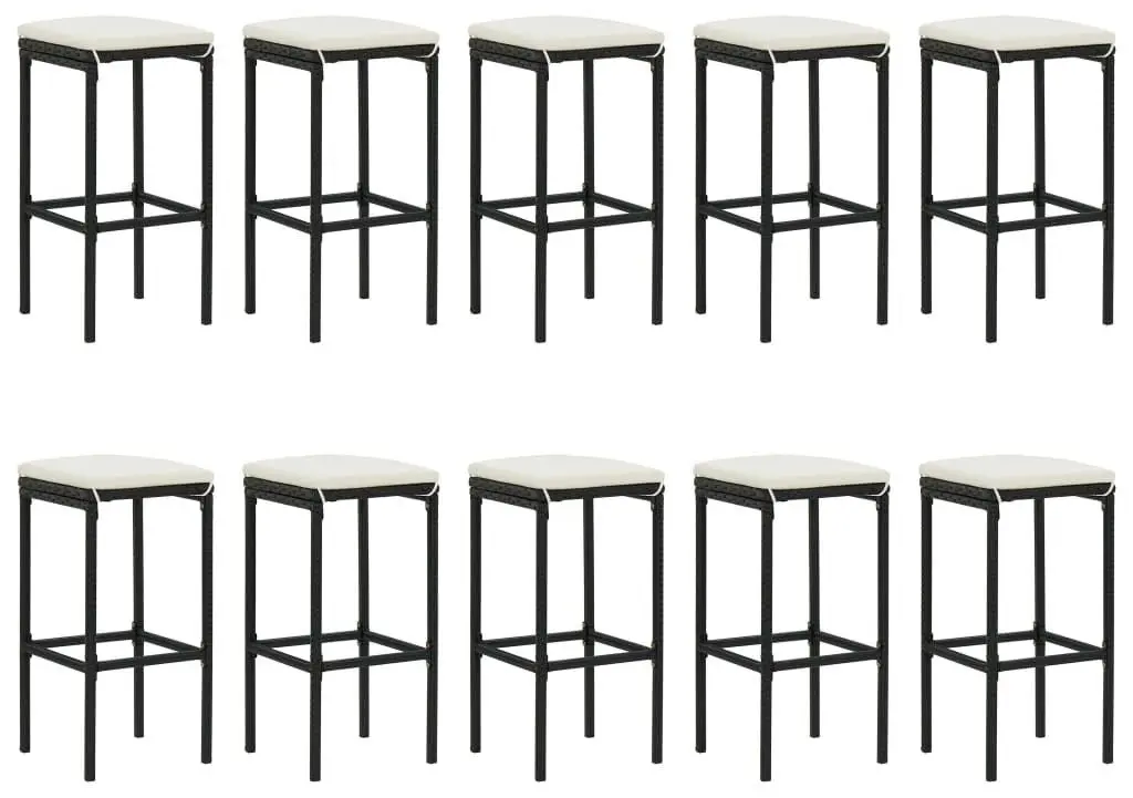 Set mobilier de gradina VidaXL 3187639 (Black/White)