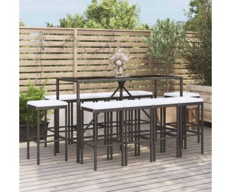 Set mobilier de gradina VidaXL 3187639 (Black/White)