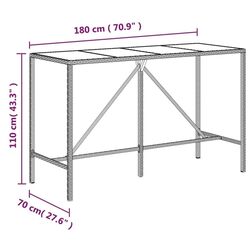 Set mobilier de gradina VidaXL 3187639 (Black/White) Thumb
