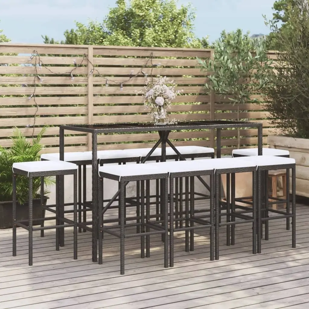 Set mobilier de gradina VidaXL 3187639 (Black/White)