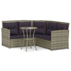 Set mobilier de gradina VidaXL 319658 (Grey) Thumb