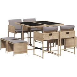 Set mobilier de grădină vidaXL 3211320 (Beige/Grey) Thumb