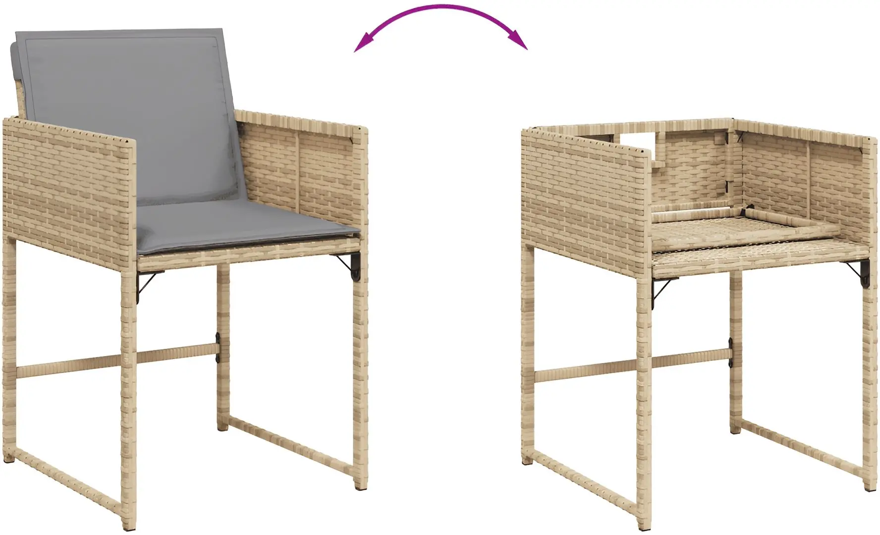Set mobilier de grădină vidaXL 3211320 (Beige/Grey)