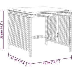 Set mobilier de grădină vidaXL 3211320 (Beige/Grey) Thumb