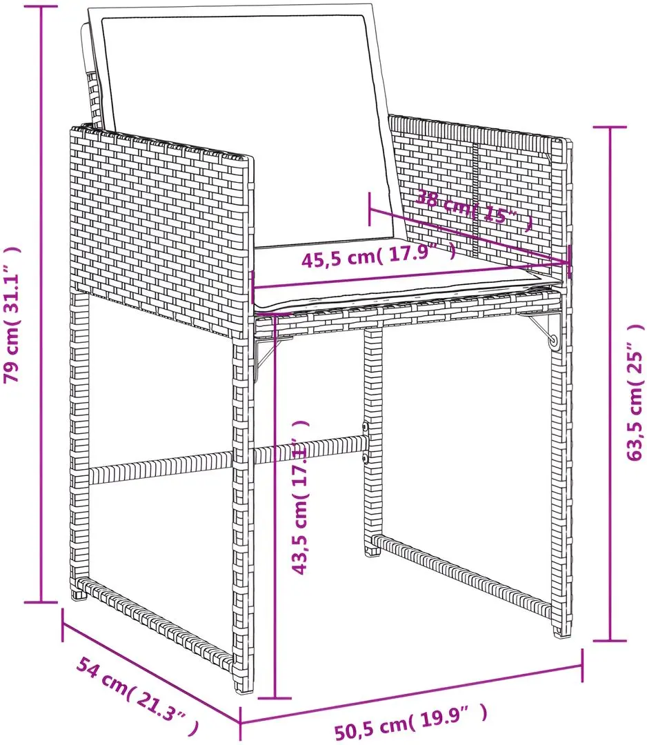 Set mobilier de grădină vidaXL 3211320 (Beige/Grey)