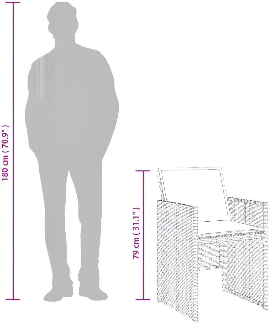 Set mobilier de grădină vidaXL 3211320 (Beige/Grey)