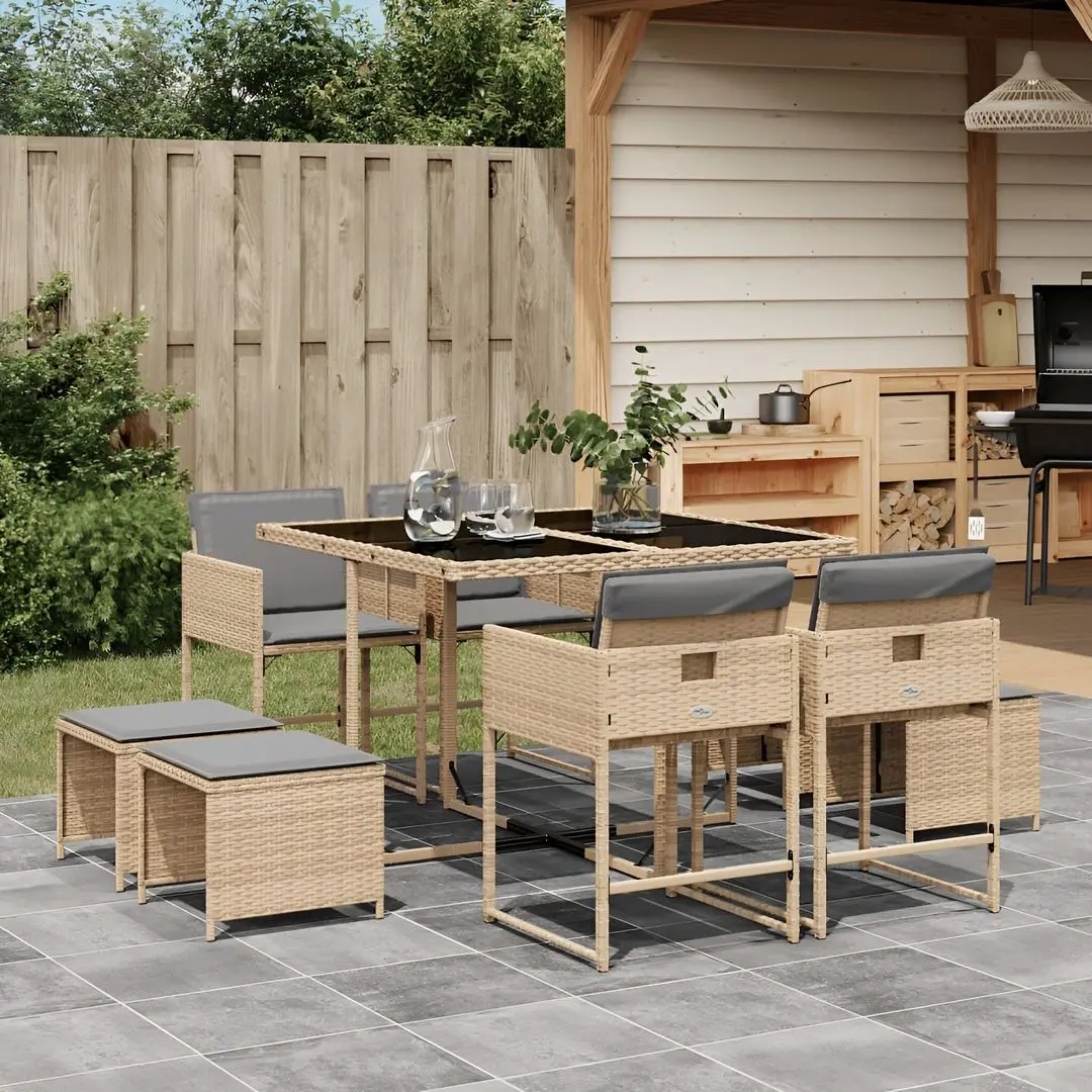 Set mobilier de grădină vidaXL 3211320 (Beige/Grey)