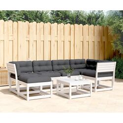 Set mobilier de grădină VidaXL 3217041 (White/Dark Grey)