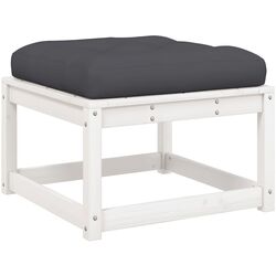 Set mobilier de grădină VidaXL 3217041 (White/Dark Grey) Thumb