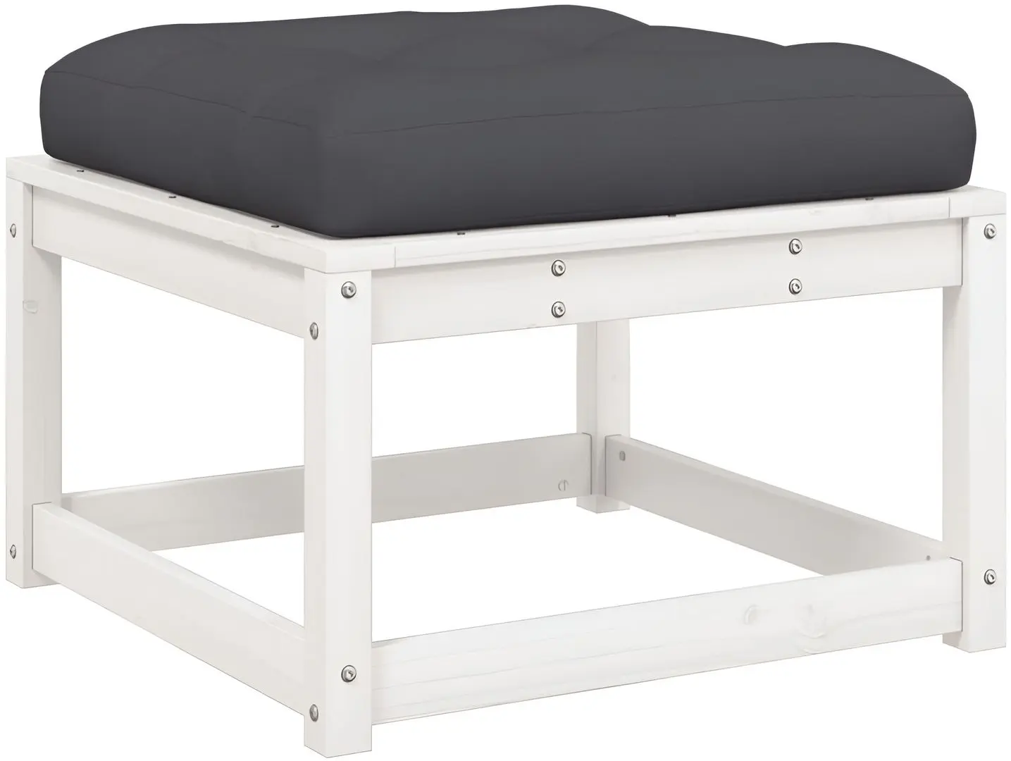 Set mobilier de grădină VidaXL 3217041 (White/Dark Grey)
