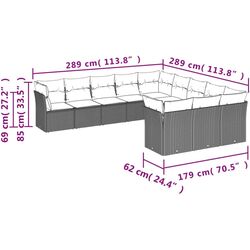Set mobilier de gradina VidaXL 3218409 (Beige/Grey) Thumb
