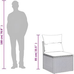 Set mobilier de grădină VidaXL 3224242 (Black) Thumb