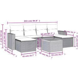 Set mobilier de grădină VidaXL 3224242 (Black) Thumb