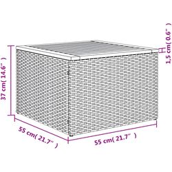 Set mobilier de grădină VidaXL 3224246 (Beige/Grey) Thumb