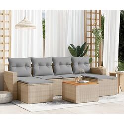 Set mobilier de grădină VidaXL 3224246 (Beige/Grey)