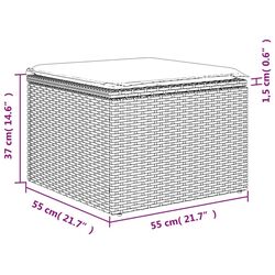 Set mobilier de gradina VidaXL 3224249 (Black) Thumb