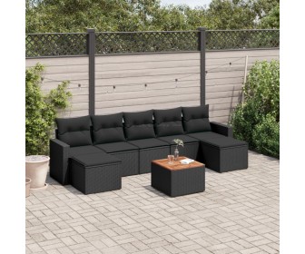 Set mobilier de gradina VidaXL 3224249 (Black)