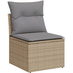 Set mobilier de grădină VidaXL 3224253 (Beige/Grey) Thumb
