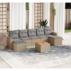 Set mobilier de grădină VidaXL 3224253 (Beige/Grey)
